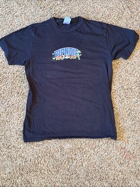 Ripndip Black Tee with Colorful Floral Logo
